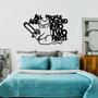 Wallity Two Parts Accesorio Decorativo de Pared de Metal Negro